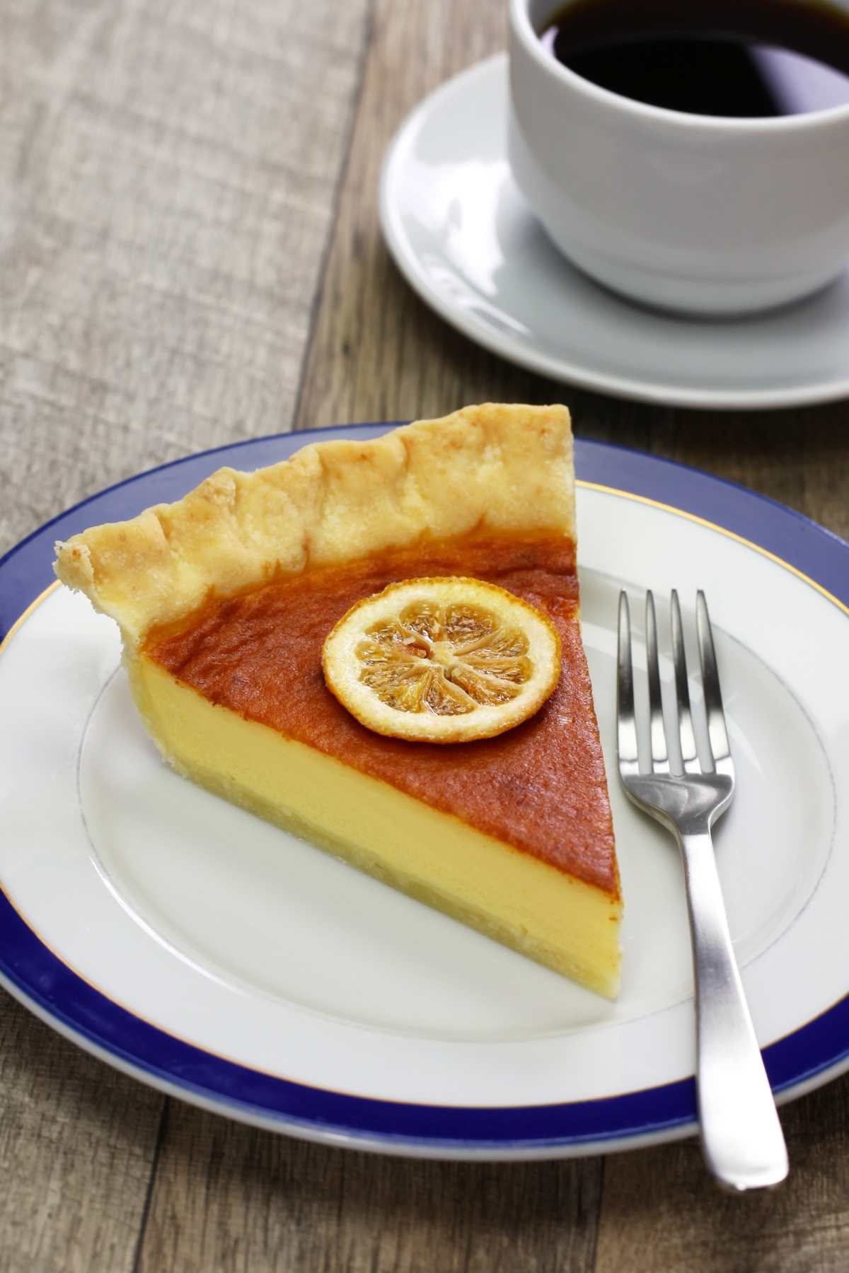 Treat your family to this classic buttermilk pie. It features the delicious flavors of vanilla, lemon, and nutmeg.