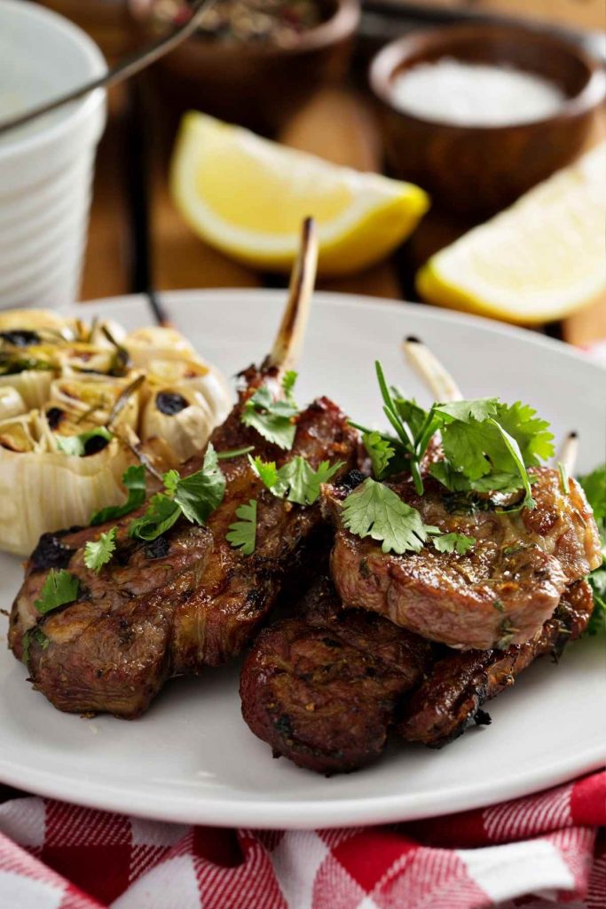 Garlic Herb Crusted Lamb Chops