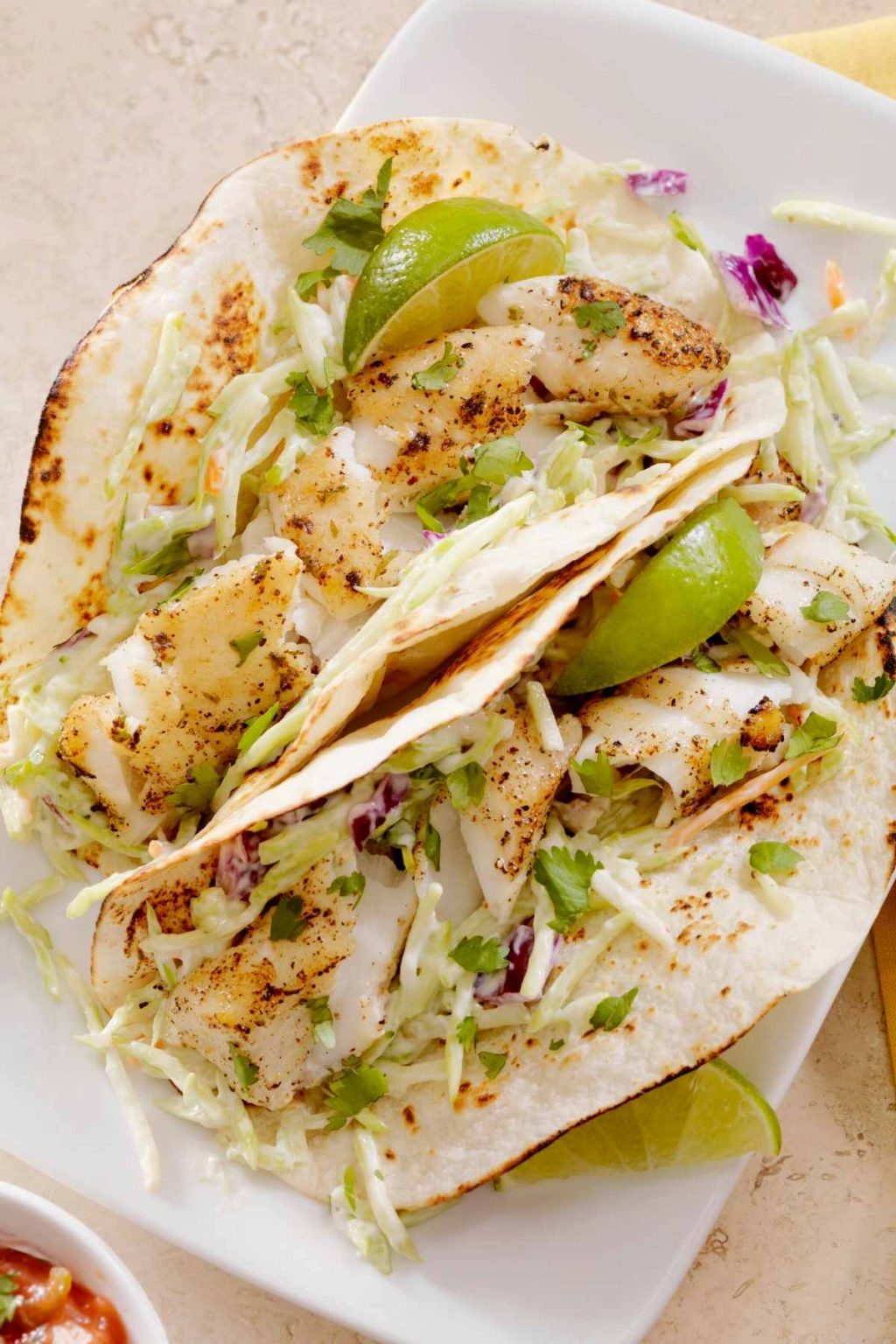 Halibut Fish Tacos - IzzyCooking