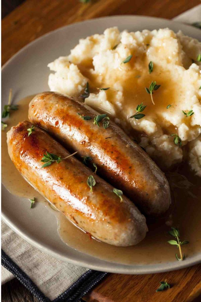 Homemade Bangers & Mash