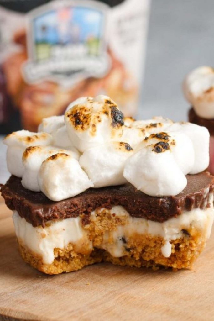 Ice Cream S’mores Cupcakes