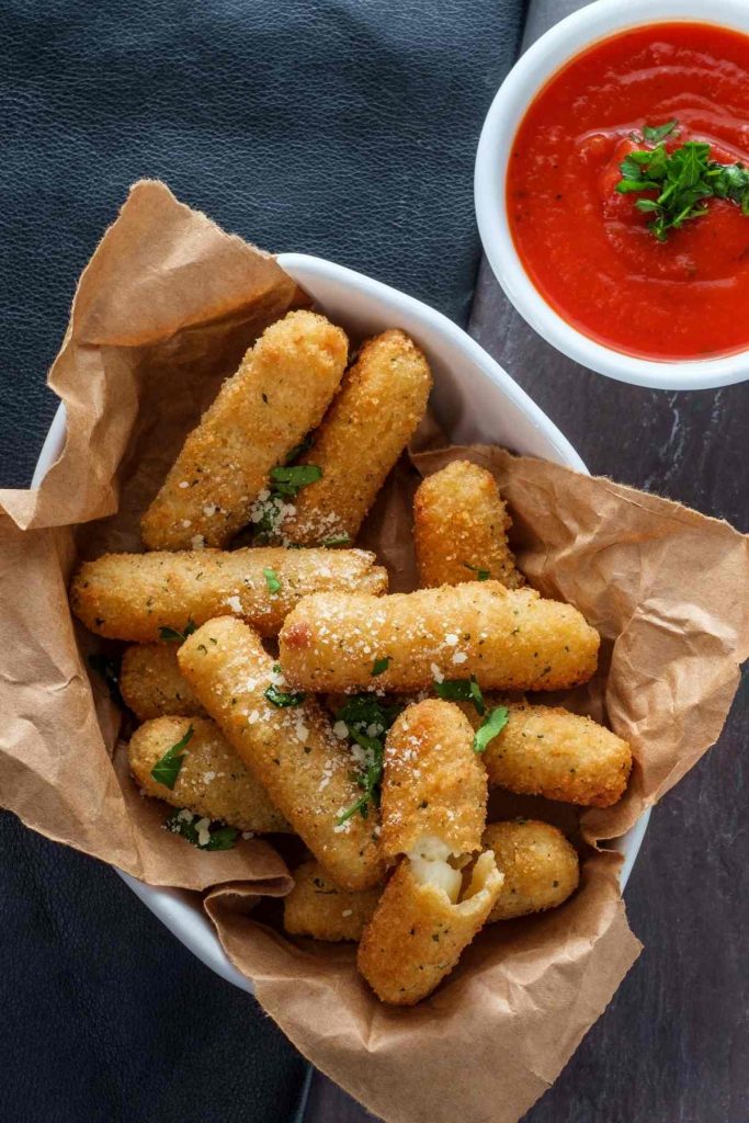 Air Fryer Mozzarella Sticks