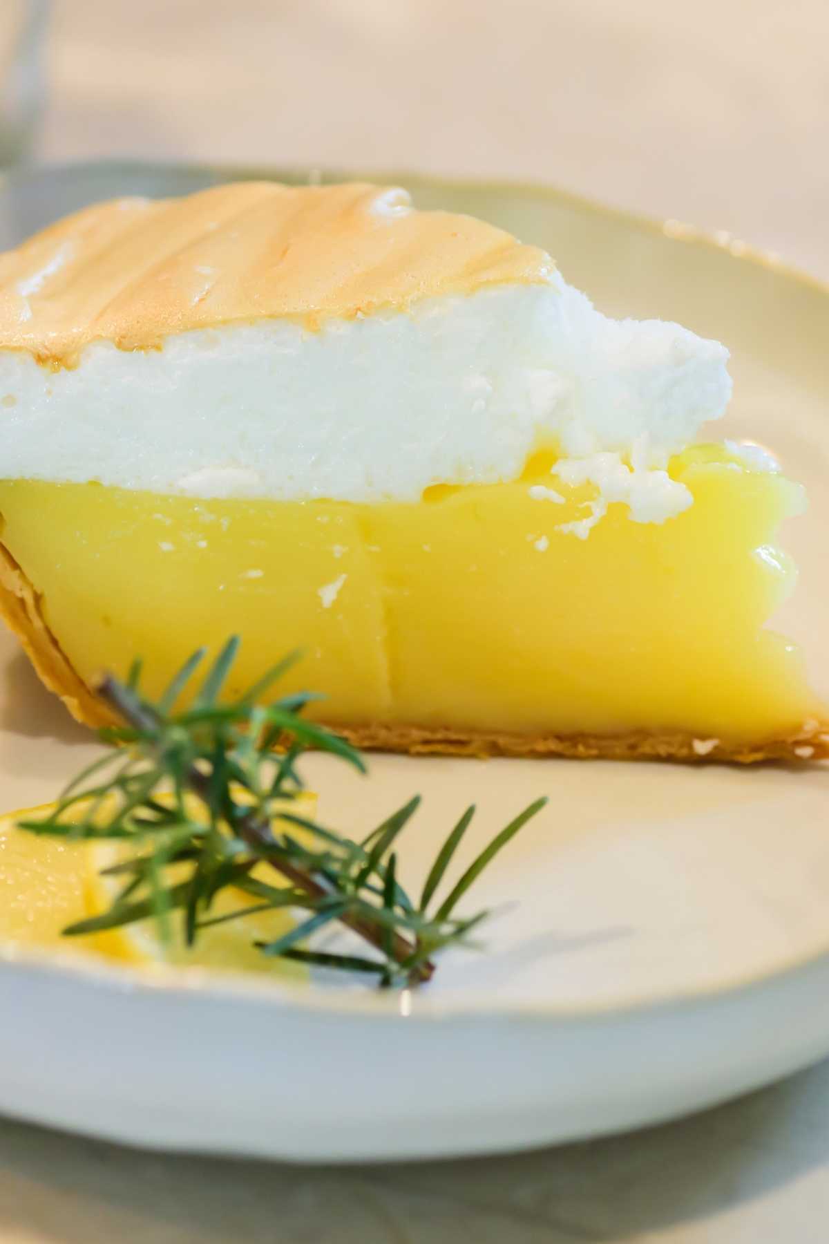 Lemon pie filling is one of the best things about lemon meringue pie! It’s tart, tangy, and just sweet enough.