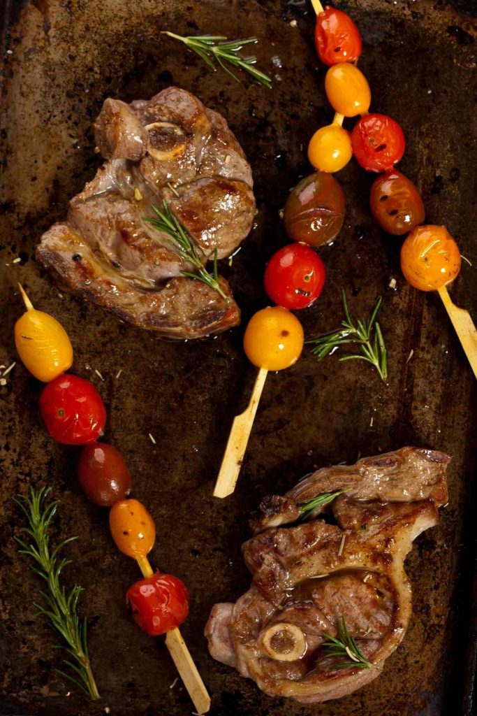 Mediterranean Baked Lamb Chops