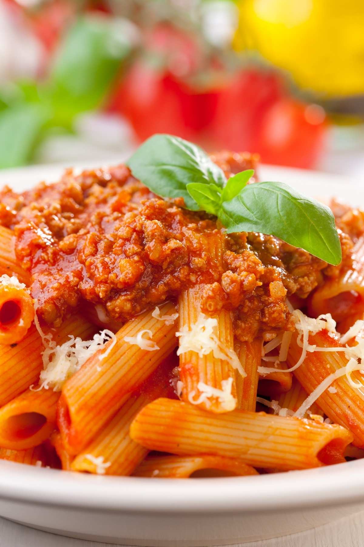 Penne bolognese is a hearty dish that’s surprisingly easy to make. It’s satisfying enough for even the biggest of appetites.