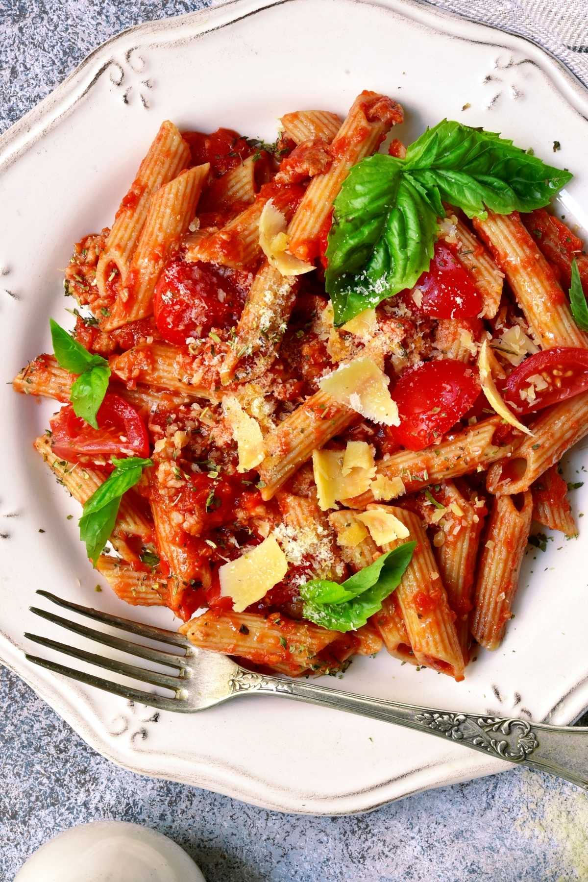 Penne bolognese is a hearty dish that’s surprisingly easy to make. It’s satisfying enough for even the biggest of appetites.