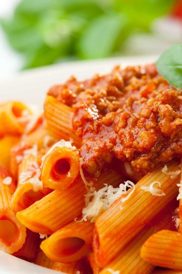 Penne Bolognese Recipe - IzzyCooking