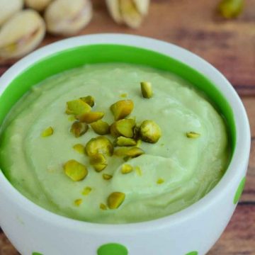 If your family loves pistachios, surprise them with this homemade pistachio pudding. You’ll need to plan ahead as it takes 24 hours for the pistachios to soak in milk.