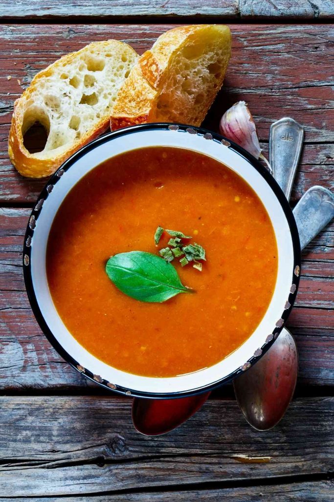 Roasted Tomato Mushroom Soup