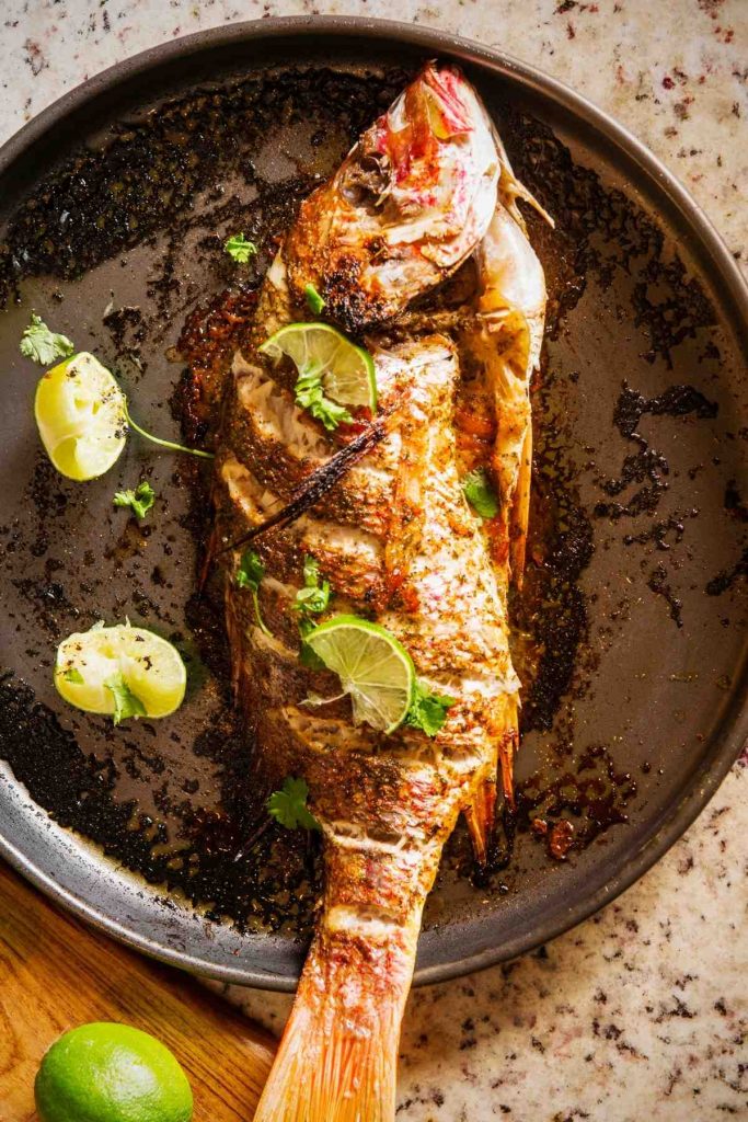 Whole Roasted Snapper