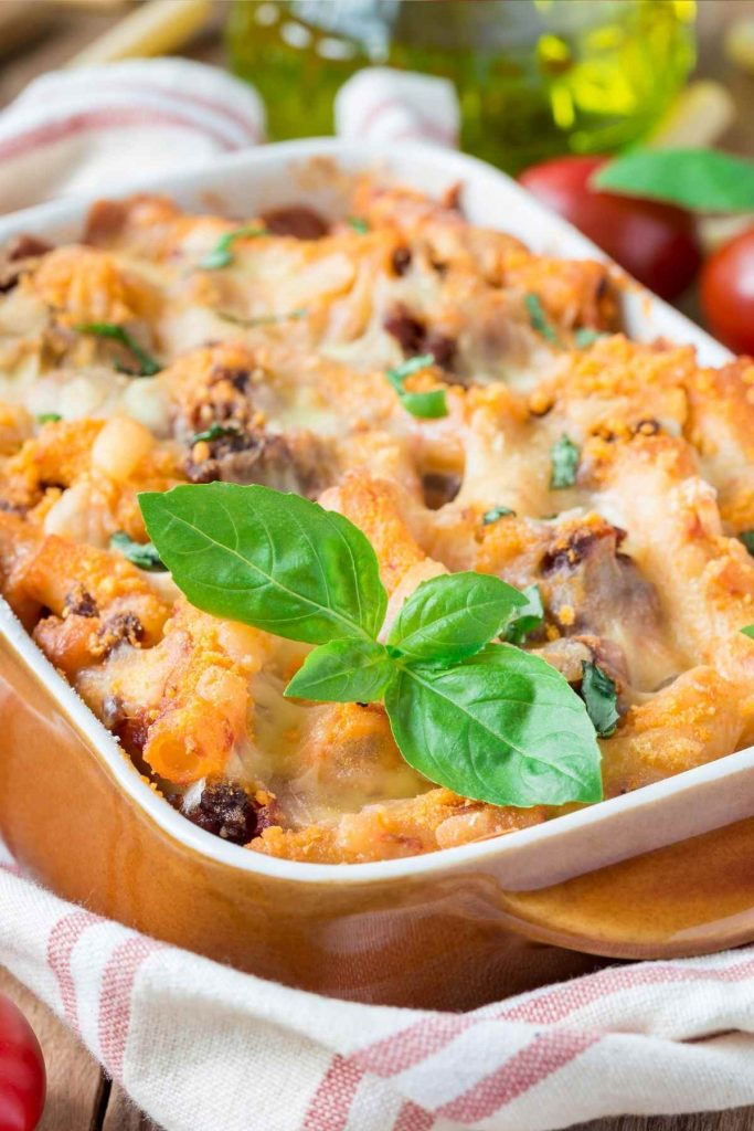 Baked Ziti With Italian Sausages