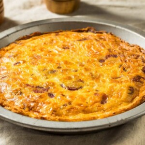 The flavors of Swiss cheese and bacon shine through in this classic quiche recipe, and making it with Bisquick is super easy! You’ll need just a handful of simple ingredients, but it comes out perfectly rich and flavorful every time.