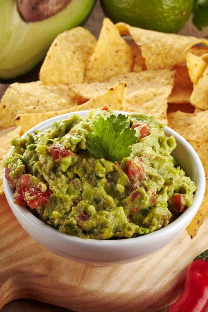 Guacamole with Tomatoes and Pepperoncini