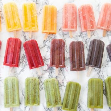 When the weather’s warm, kids and adults love the flavor of frozen popsicles. These Fruit Popsicles are super easy to make, and they’re made with real fruit, so they’re healthy and refreshing.