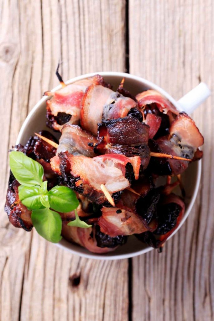 Bacon Wrapped Stuffed Figs