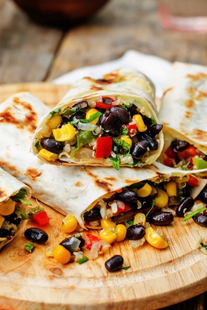 Black Bean and Vegetable Burritos