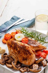 Baked Chicken Breast With Rib Meat - IzzyCooking