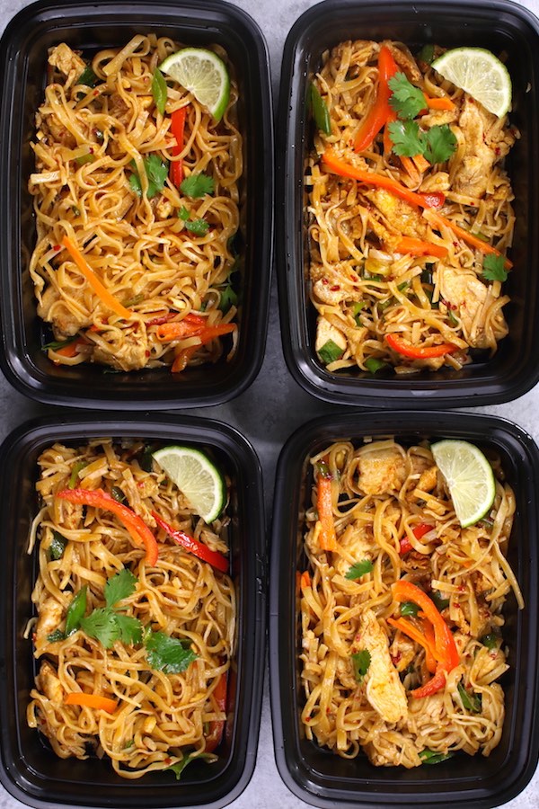 Chicken Pad Thai Meal Prep