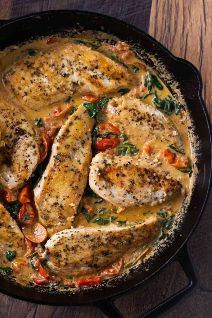 Chicken Skillet With Coconut Milk Curry