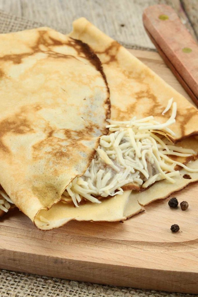 Chicken and Cheese Crepes