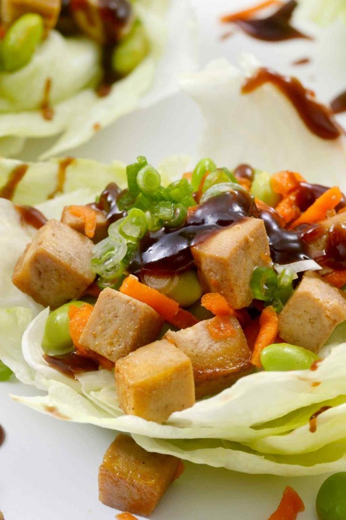 Crispy Tofu Lettuce Wrap