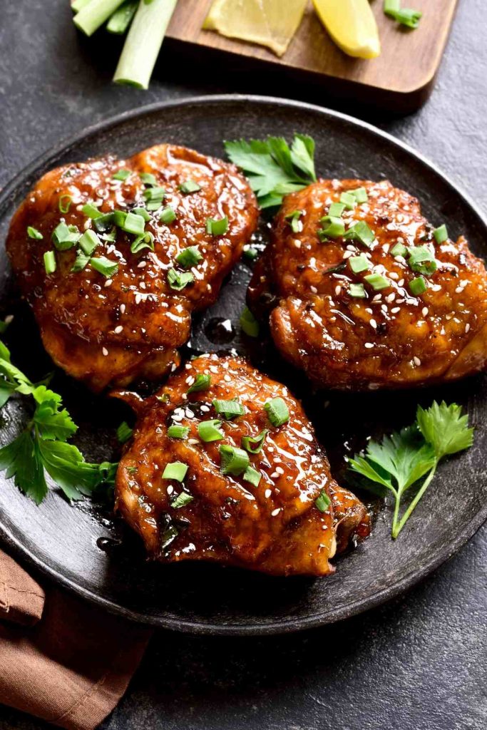 Grilled Harissa Chicken Thighs