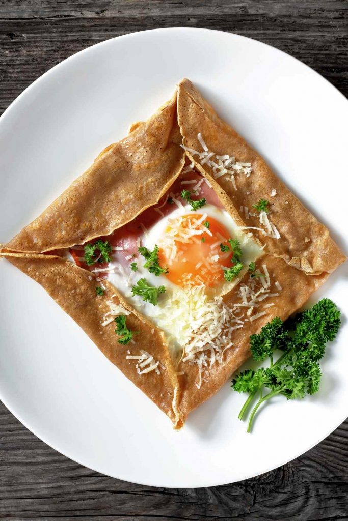 Ham and Swiss Crepes (Jambon Fromage)