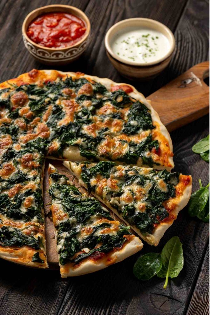 Homemade Pizza With Swiss Chard