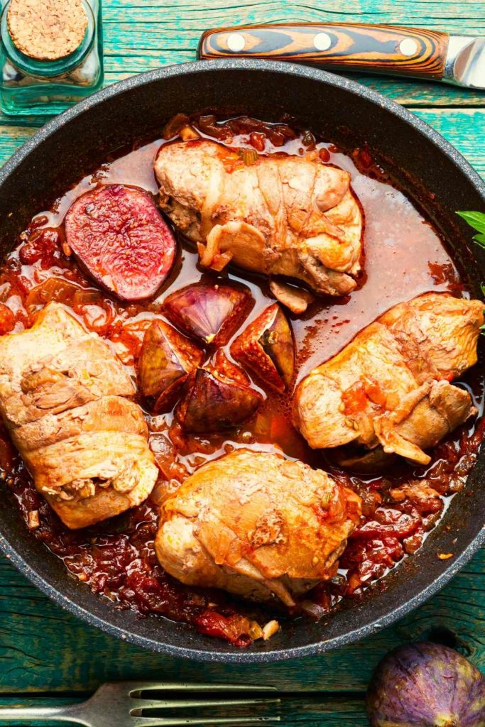 Honey Roasted Chicken and Figs