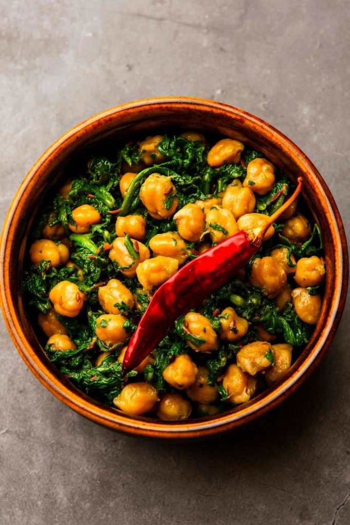 Instant Pot Kale Chana Masala