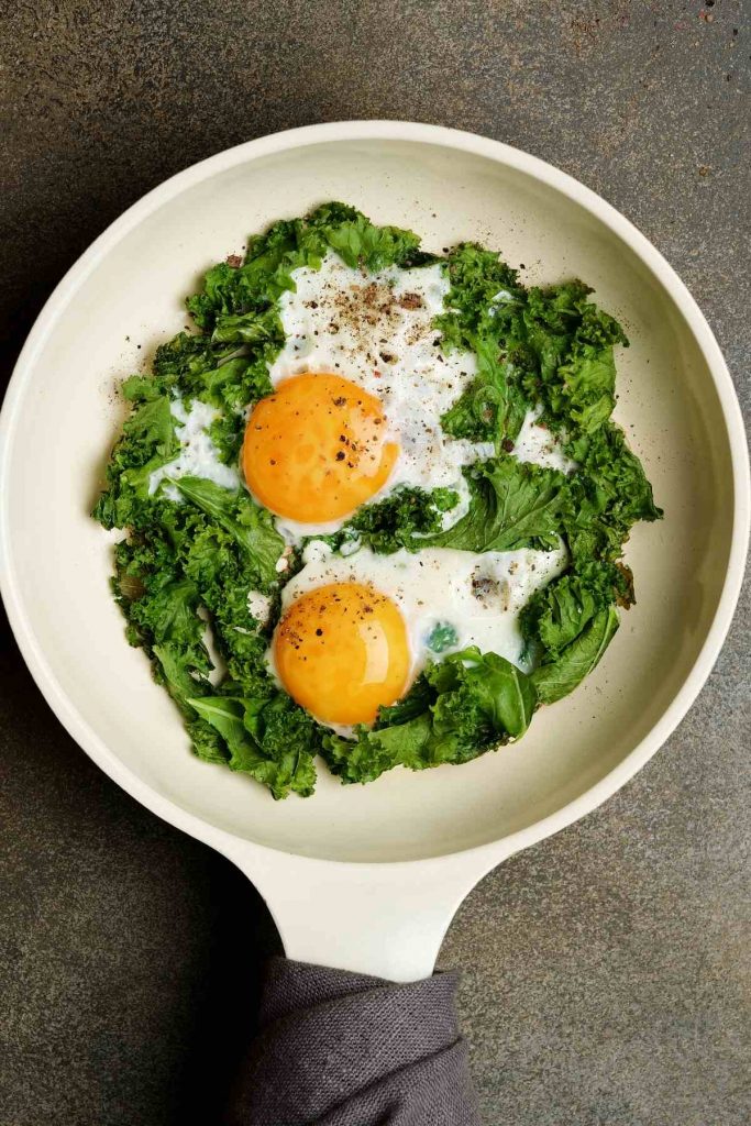 Kale and Eggs Breakfast Skillet