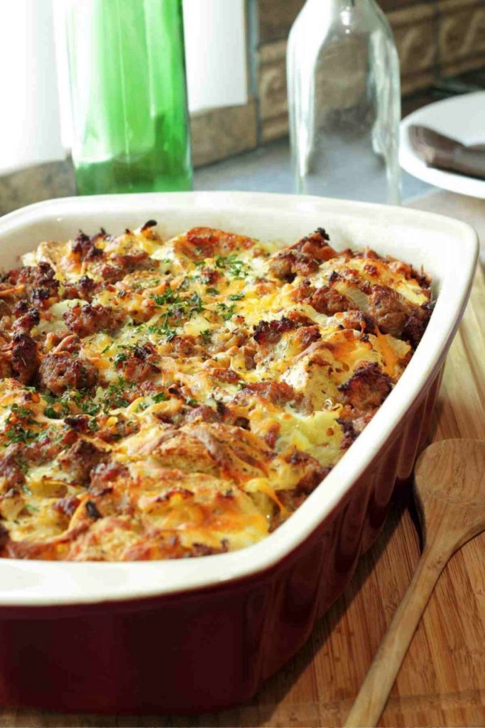 Overnight Sausage and Egg Casserole