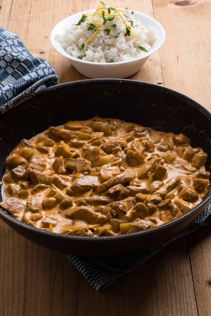 Leftover Pork Stroganoff