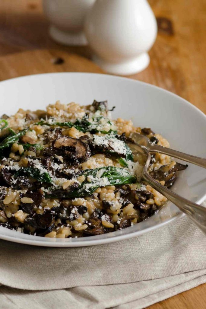 Mushroom Kale Risotto