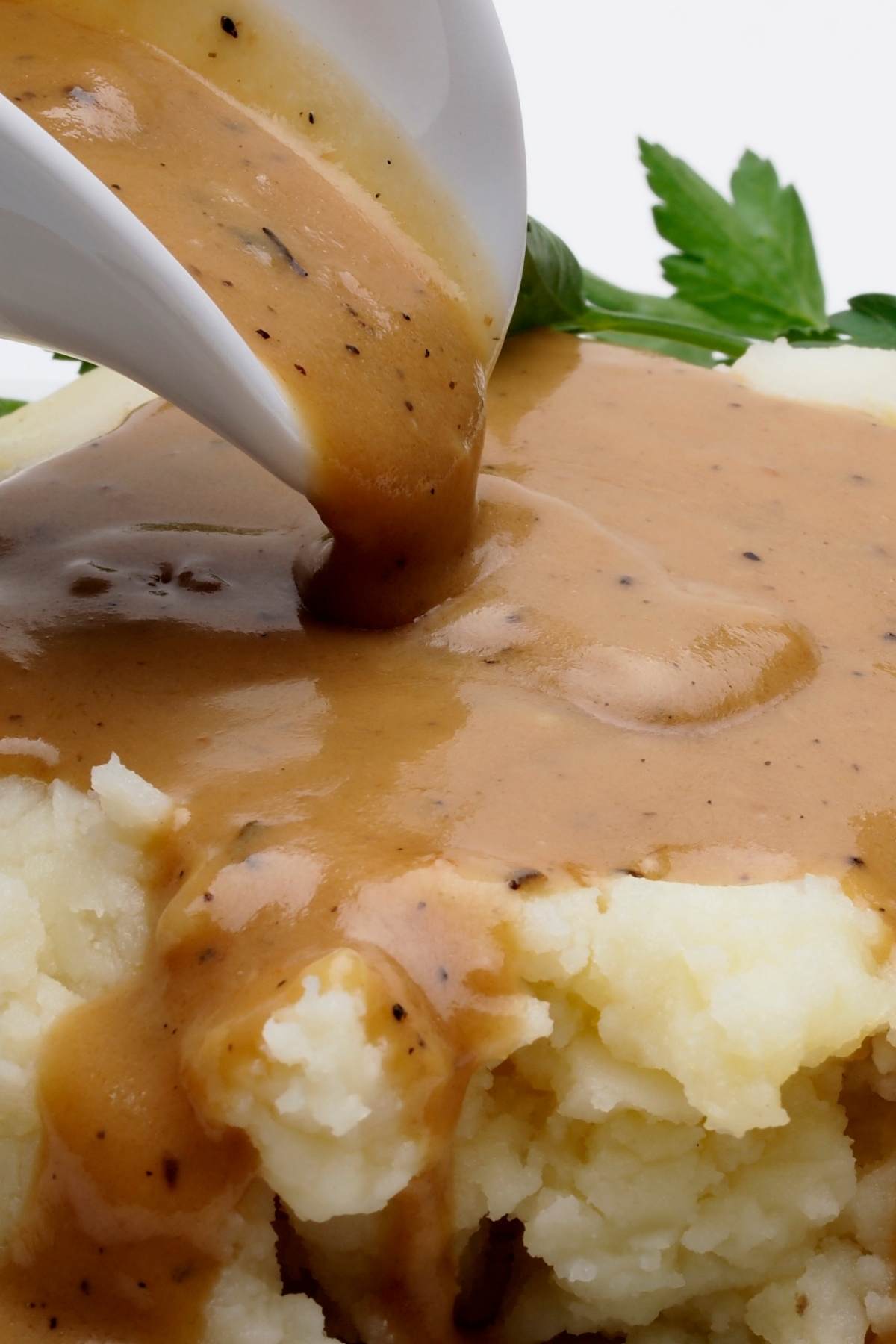 Use the drippings from roast pork to make this delicious Pork Gravy! It’s super easy, and you’ll love the rich and savory flavors.