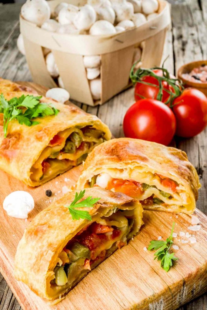 Puff Pastry Vegetable Strudel