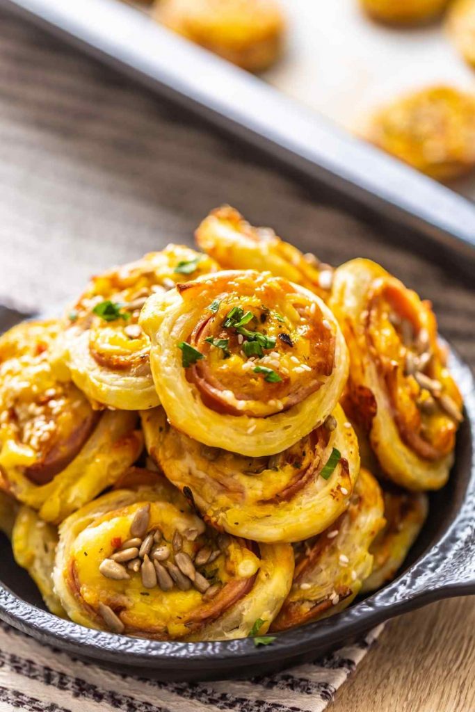 Salami and Cheese Pinwheels