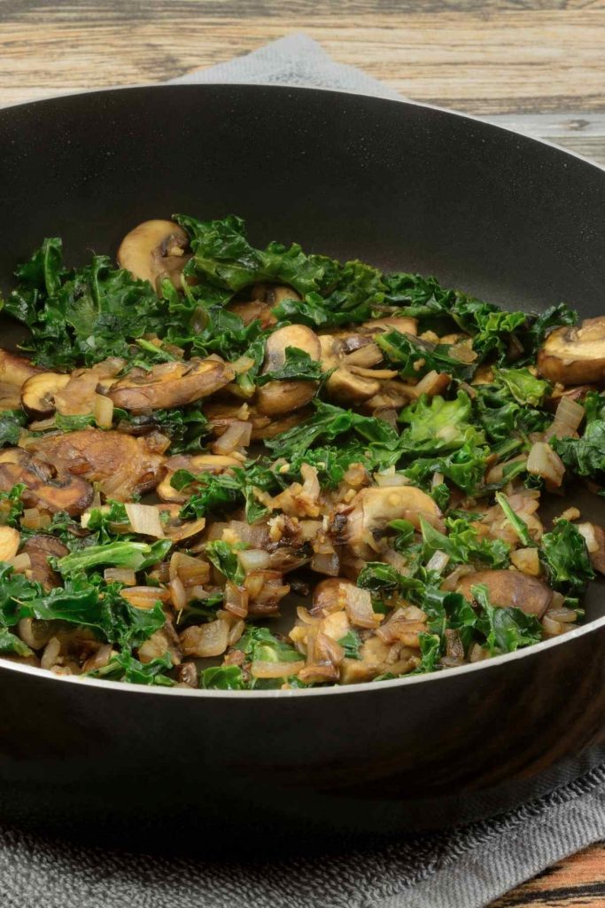 Sauteed Kale and Mushrooms