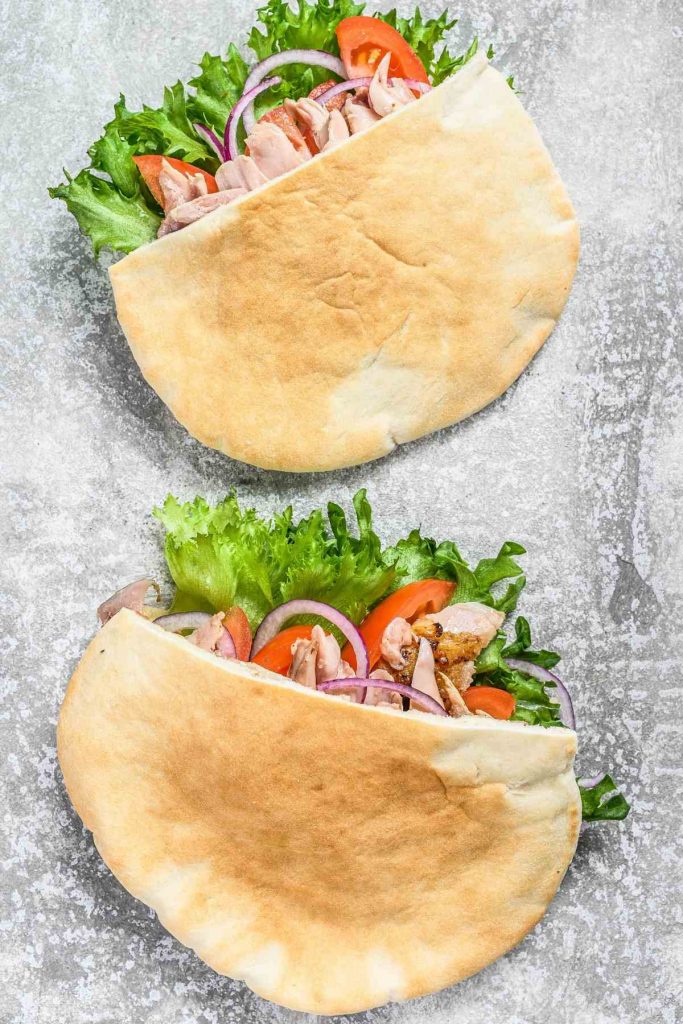 Shredded Pork Greek Pitas