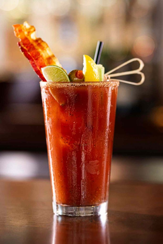 Smoked Bloody Mary With Smoked Bacon