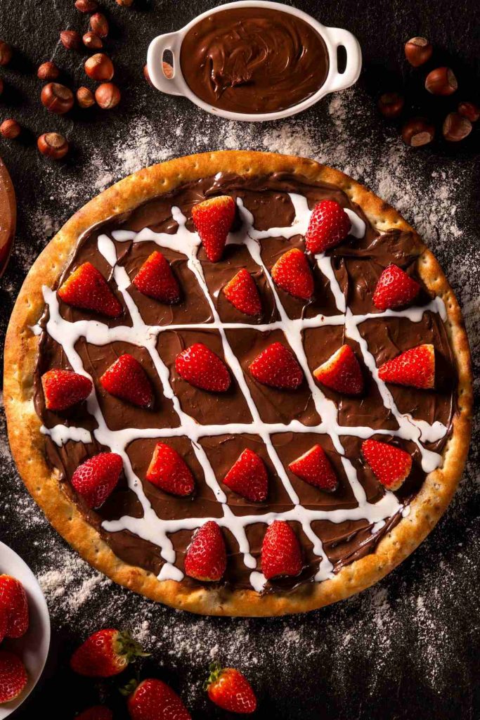 Strawberry Chocolate Pizza