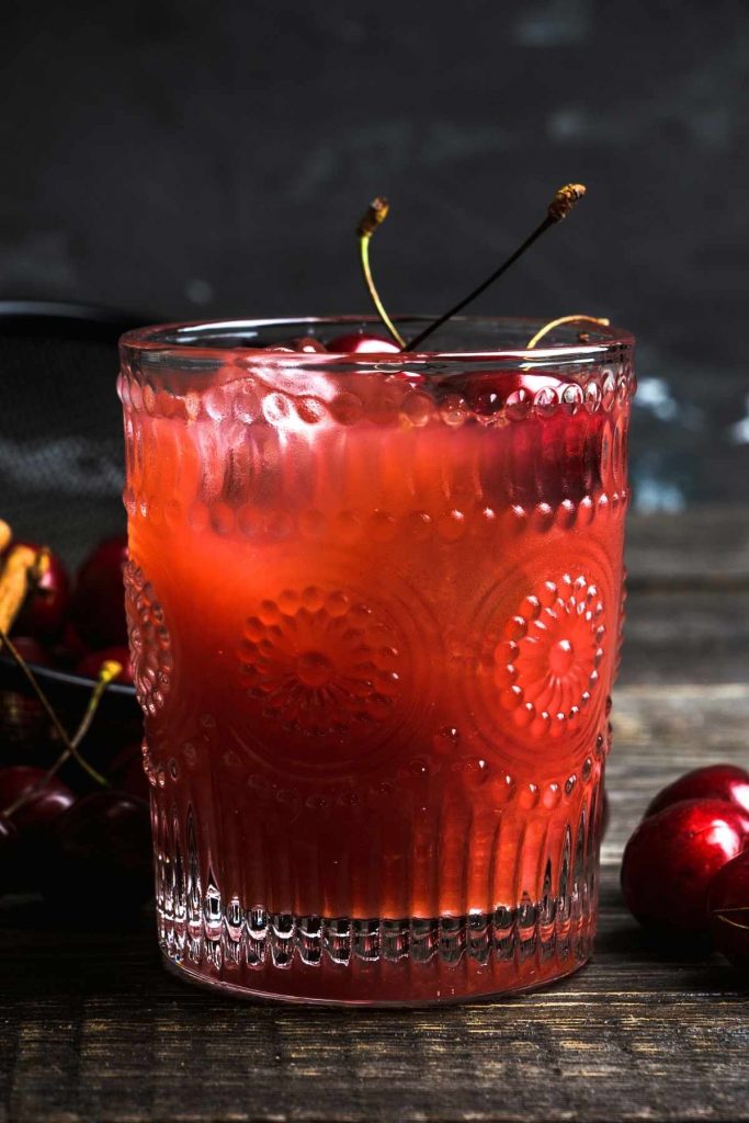 Sweet Cherry Bourbon Smash