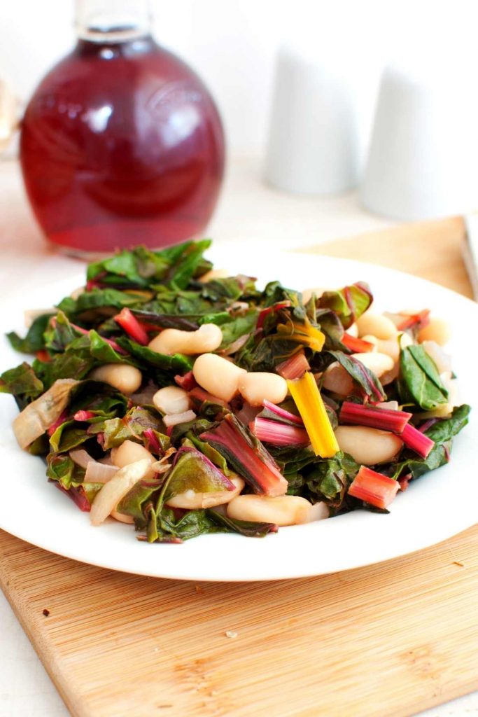 Swiss Chard With Cannellini Beans