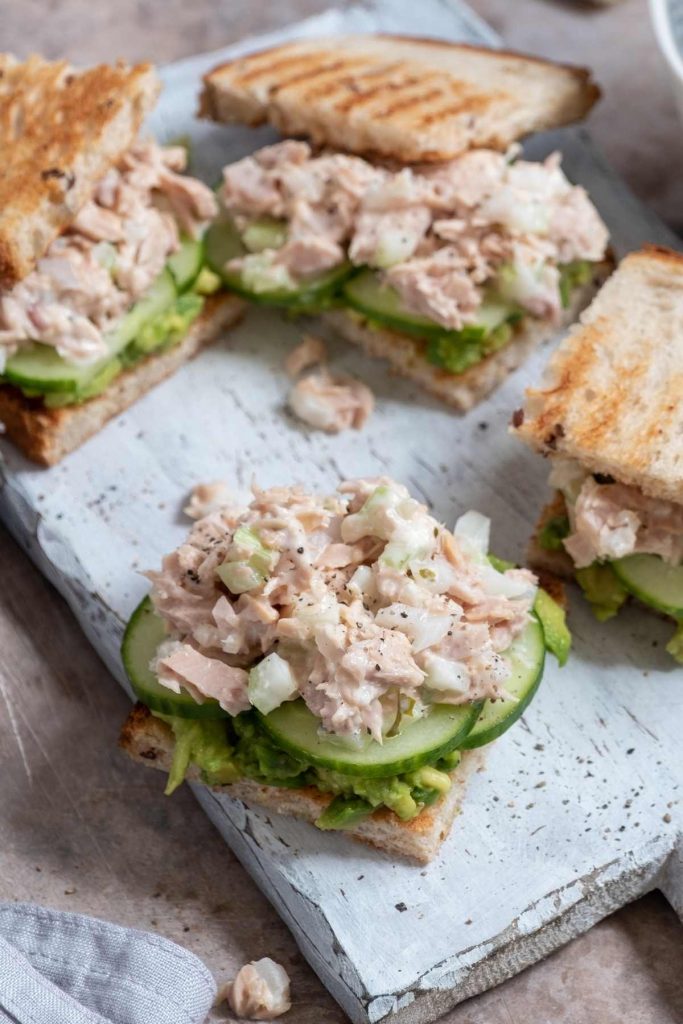 Tuna Cucumber Tea Sandwiches