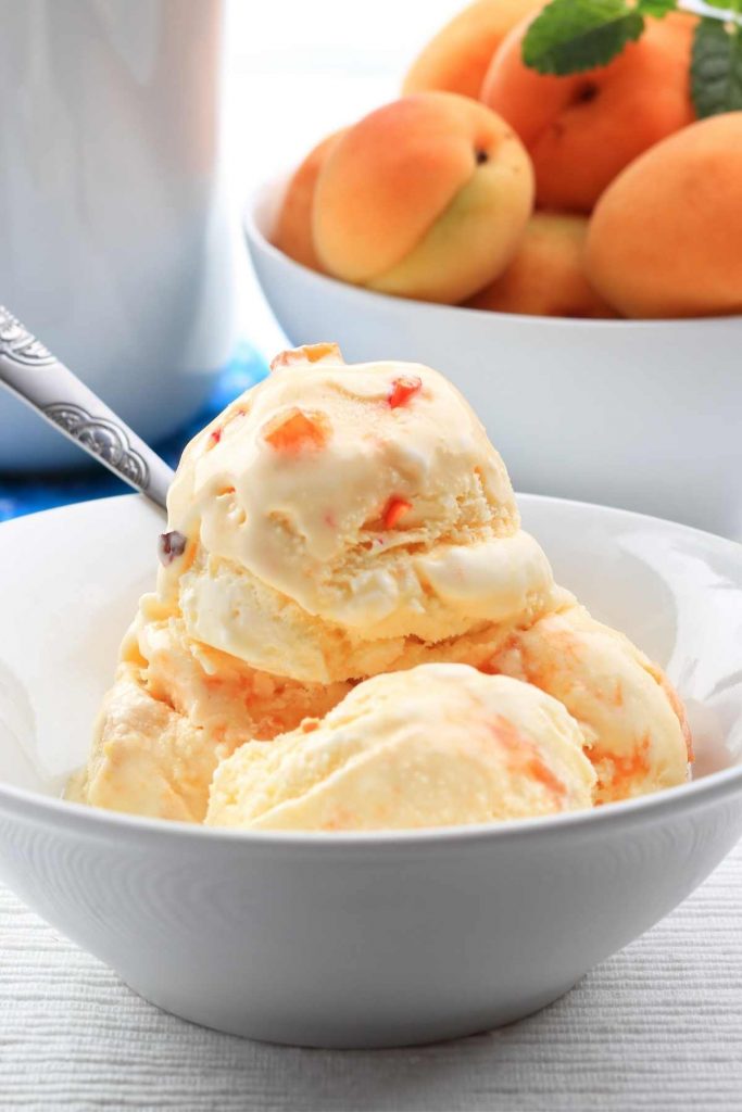 Apricot Mascarpone Ice Cream
