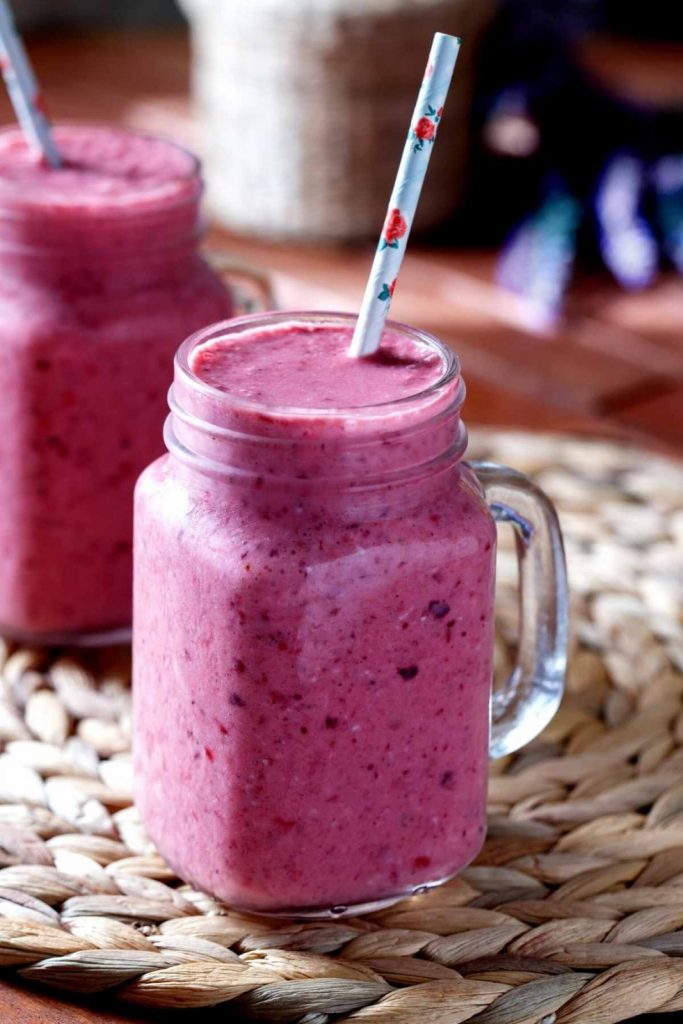 Berries and Cream Keto Protein Smoothie