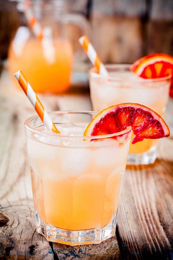 Blood Orange Amaretto Cocktails