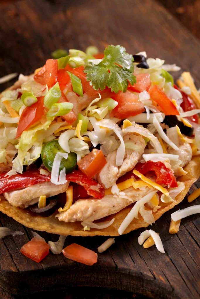 Chicken Tostadas