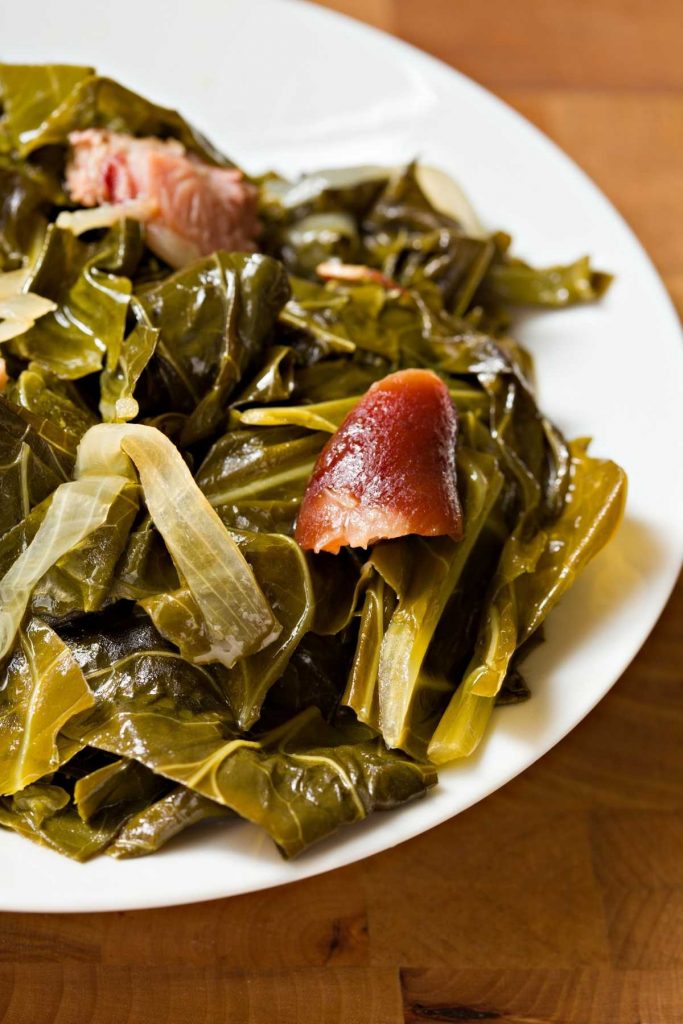 Collard Greens With Ham Bone