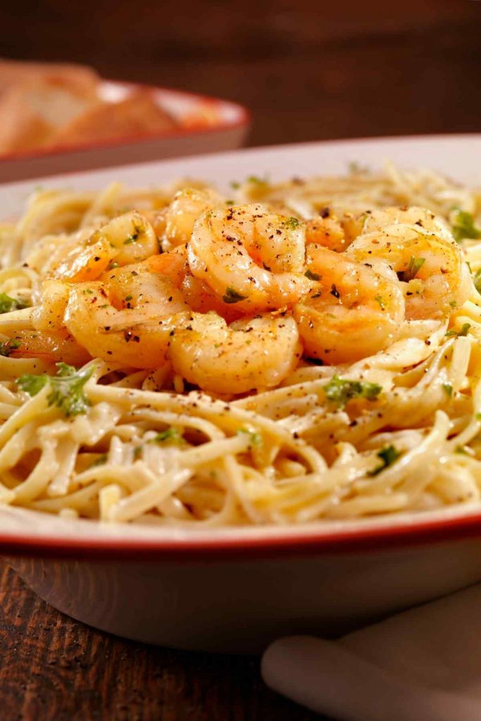 Creamy Pesto Pasta With Shrimp